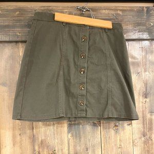 Forest Green Mini Skirt